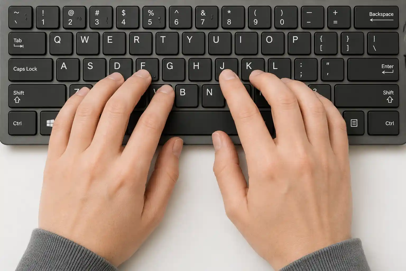 touch typing