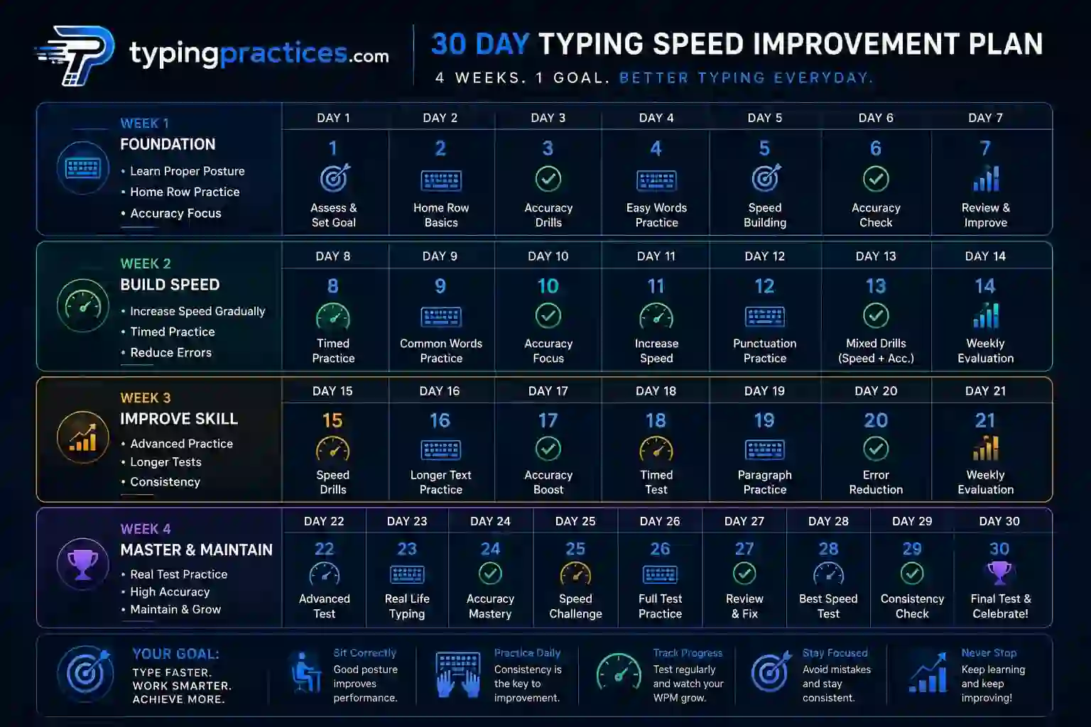 30-Day Typing Improvement Plan