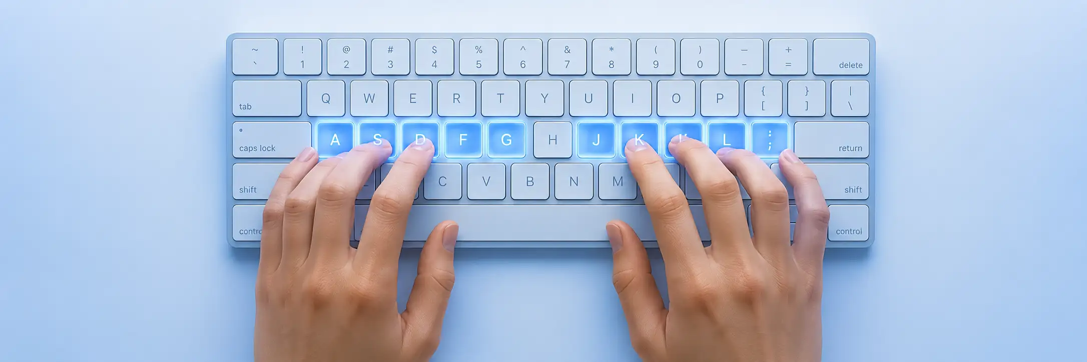 Full Home Row Typing